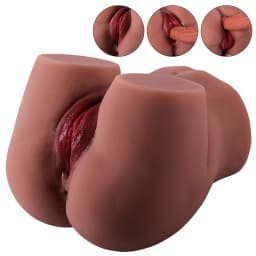 Sensvia esmer ten çift girişli mastürbatör, 2600 g