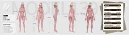 Sensvia ten rengi tam boy realistik model, 139 cm, 21 kg — teknik görsel