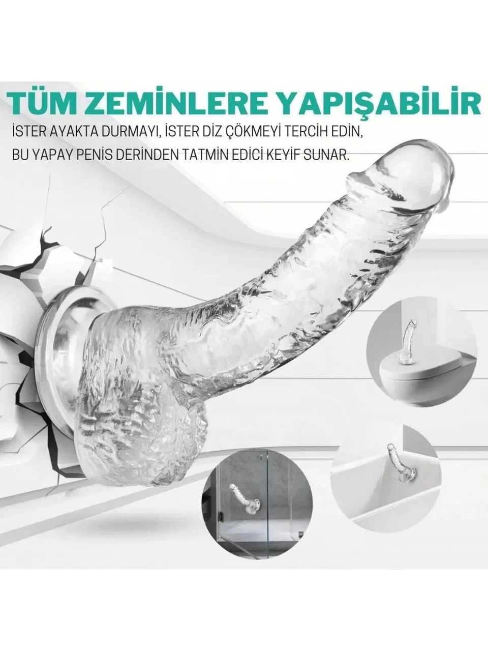 Sensvia şeffaf jel dildo