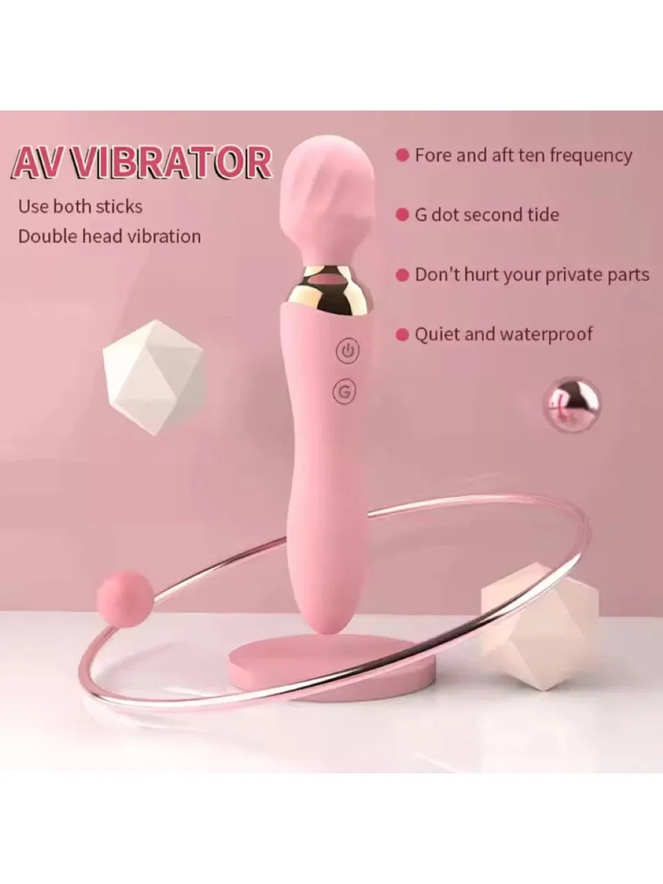 Sensvia iki başlı USB şarjlı vibratör, 12 mod